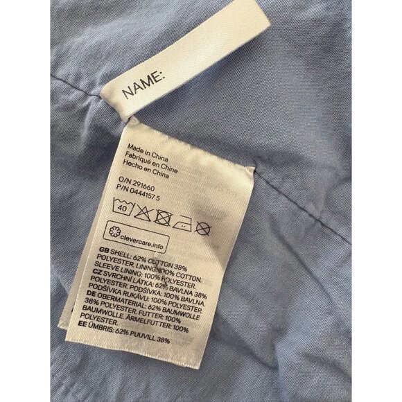 H&M Kids Classic Cotton Blend Blazer Jacket Sports Coat Blue Boys Size 7 - 8 - Picture 5 of 7